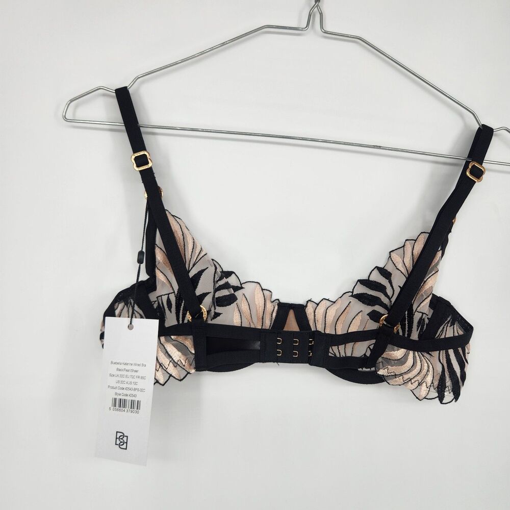 Bluebella 32C Black Pearl Sheer Katerine‎ Wired Bra NWT - Picture 2 of 7